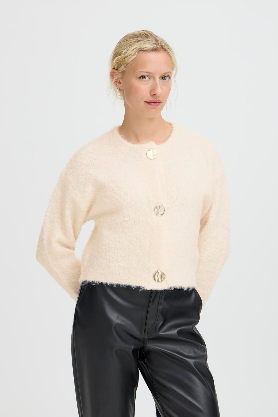 Cardigan with Statement Buttons - B.Young
