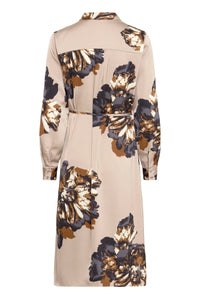 Placement Print Shirt Dress - B.Young