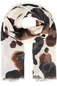 Cow Print Scarf - B.Young
