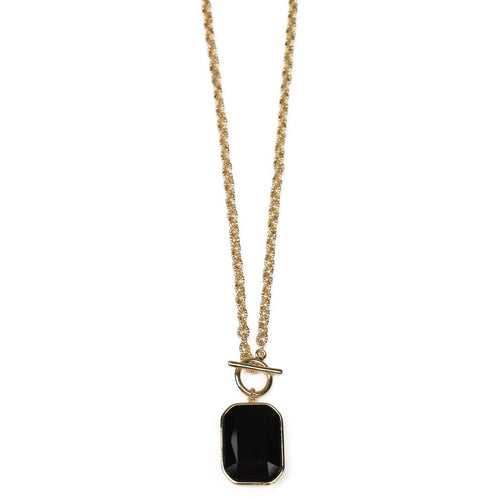 2094601 - Crown Crystal Pendant - Black - Zelly
