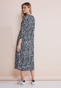 143909- Paisley Print Midi Dress- Navy Mix- Street One