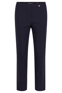 51568- Turn-Up Bella Trousers - Navy - Robell
