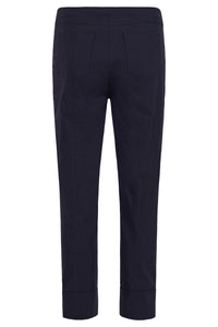 51568- Turn-Up Bella Trousers - Navy - Robell