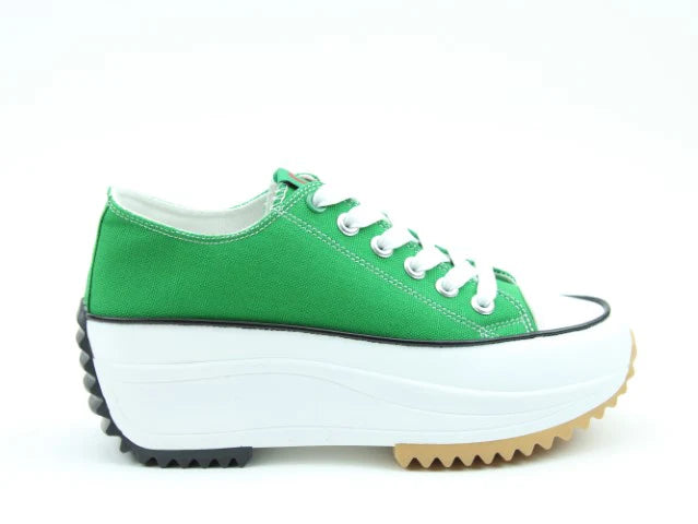 Strata Canvas Trainer - Green - Heavenly Feet