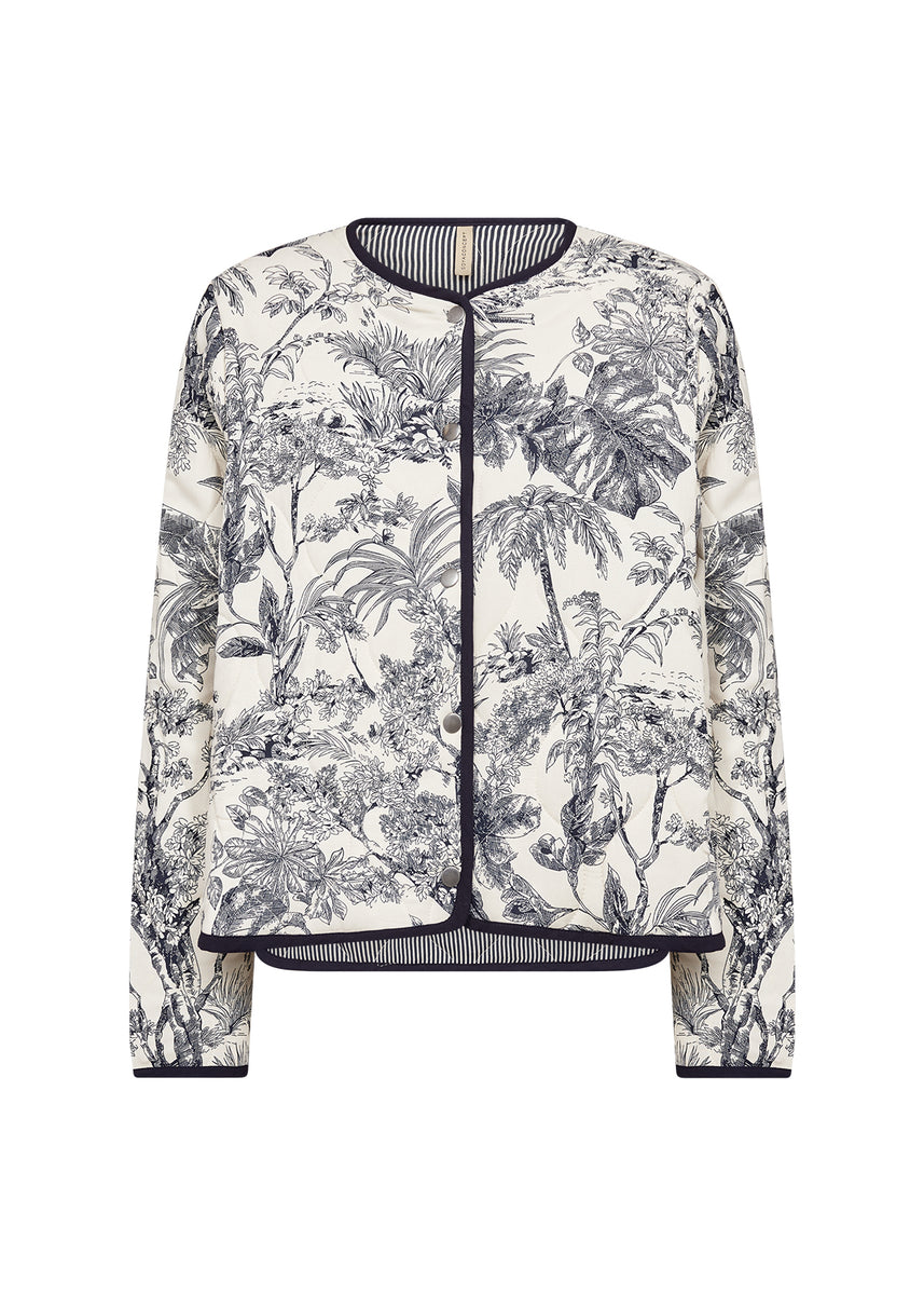 Carli Navy Combination Jacket - Soya Concept – Fifty Seven Boutique