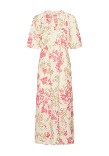 5458- Floral Print Dress- Fransa