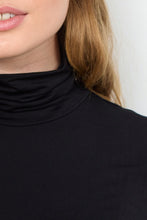 Load image into Gallery viewer, Black Long Sleeve Turtleneck Jumper - Soya Concept