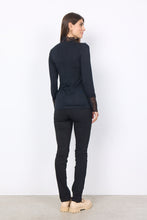 Load image into Gallery viewer, Black Lace Collar &amp; Cuff Tee - Soya Concept