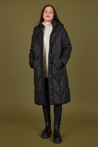 Long Black Winter Jacket - Normann