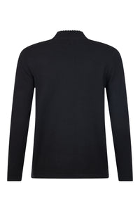 Black Pullover with Tie - Sunday
