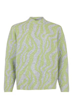 Load image into Gallery viewer, Herb Green &amp; Grey Print Jumper - Sunday