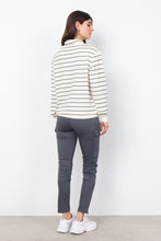 Load image into Gallery viewer, 26404- Soya Concept Striped Sweatshirt- Cream/Charcoal