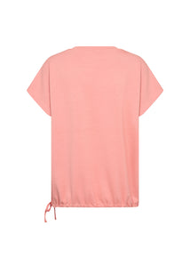 26475 - Lose-Fit Tee-Shirt - Peach - Soya Concept
