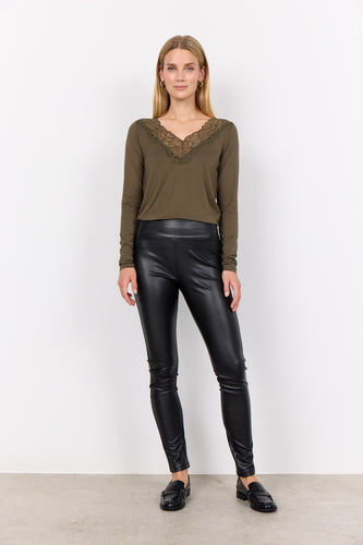 26592 - PU Leather Pants - Soya Concept