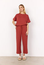 Load image into Gallery viewer, Banu Short-Sleeve Tee-Shirt - Rusty Red - Soya Concept
