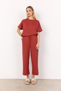Banu Short-Sleeve Tee-Shirt - Rusty Red - Soya Concept