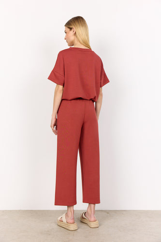 Banu Short-Sleeve Tee-Shirt - Rusty Red - Soya Concept