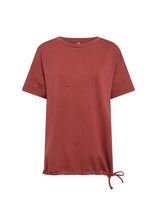 Load image into Gallery viewer, Banu Short-Sleeve Tee-Shirt - Rusty Red - Soya Concept