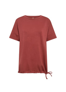 Banu Short-Sleeve Tee-Shirt - Rusty Red - Soya Concept