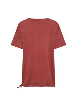 Load image into Gallery viewer, Banu Short-Sleeve Tee-Shirt - Rusty Red - Soya Concept