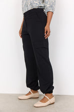 Load image into Gallery viewer, 26627- Cargo Style Relaxed Fit Trousers- Black- Soya Concept