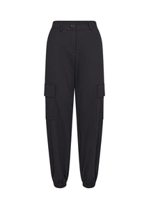 26627- Cargo Style Relaxed Fit Trousers- Black- Soya Concept