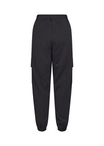 26627- Cargo Style Relaxed Fit Trousers- Black- Soya Concept