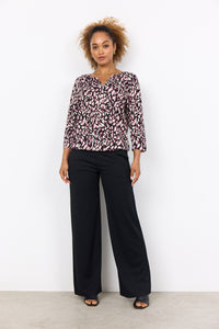 26663- Wine Print Felicity Top - Soya Concept