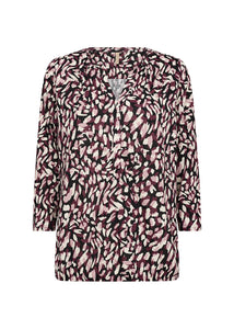 26663- Wine Print Felicity Top - Soya Concept