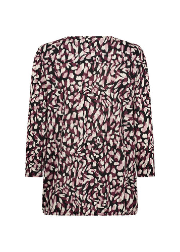 26663- Wine Print Felicity Top - Soya Concept