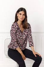 Load image into Gallery viewer, 26663- Wine Print Felicity Top - Soya Concept