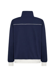 26827 - Full Zip Top - Navy -Soya Concept