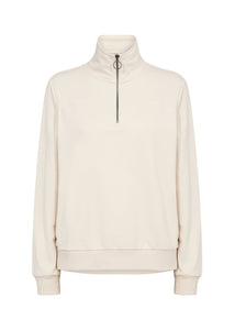 26843 - Cream Half-Zip Jumper - Soya Concept