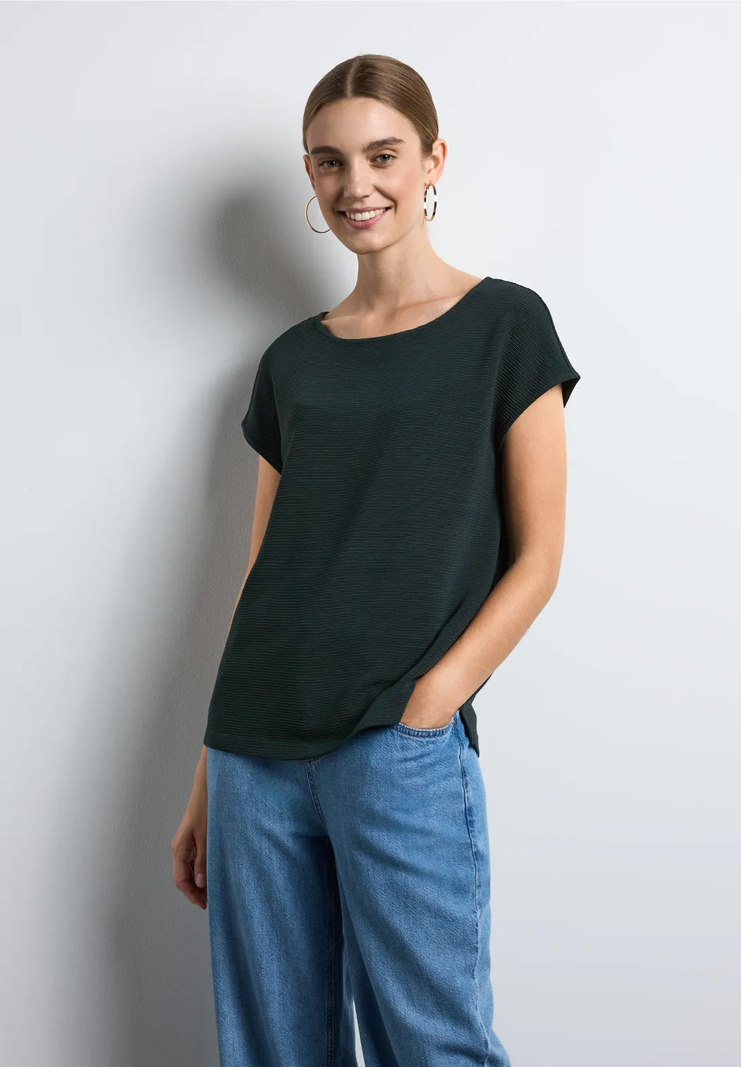 321951- Hunter Green T-shirt - Street One