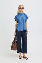 Load image into Gallery viewer, Navy Crop Pants - b.young