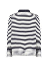 Load image into Gallery viewer, Navy Stripe Top with Collar - Soya Concept