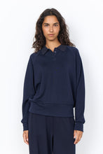 Load image into Gallery viewer, Navy Collared Blouse - Soya Concept