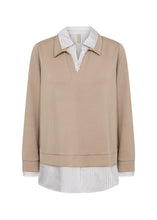 Load image into Gallery viewer, Camel Sweatshirt With Blouse - Soya Concept