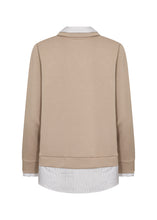 Load image into Gallery viewer, Camel Sweatshirt With Blouse - Soya Concept
