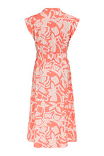 Load image into Gallery viewer, Coral Print Wrap Dress - Tia