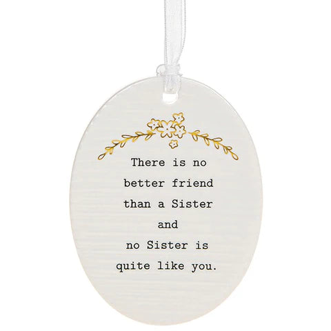 Sister Oval Plaque