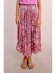 1662- Shimmer Print Skirt - Molly Bracken