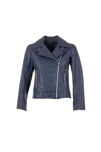 25508 - Biker Jacket - Navy - Peruzzi