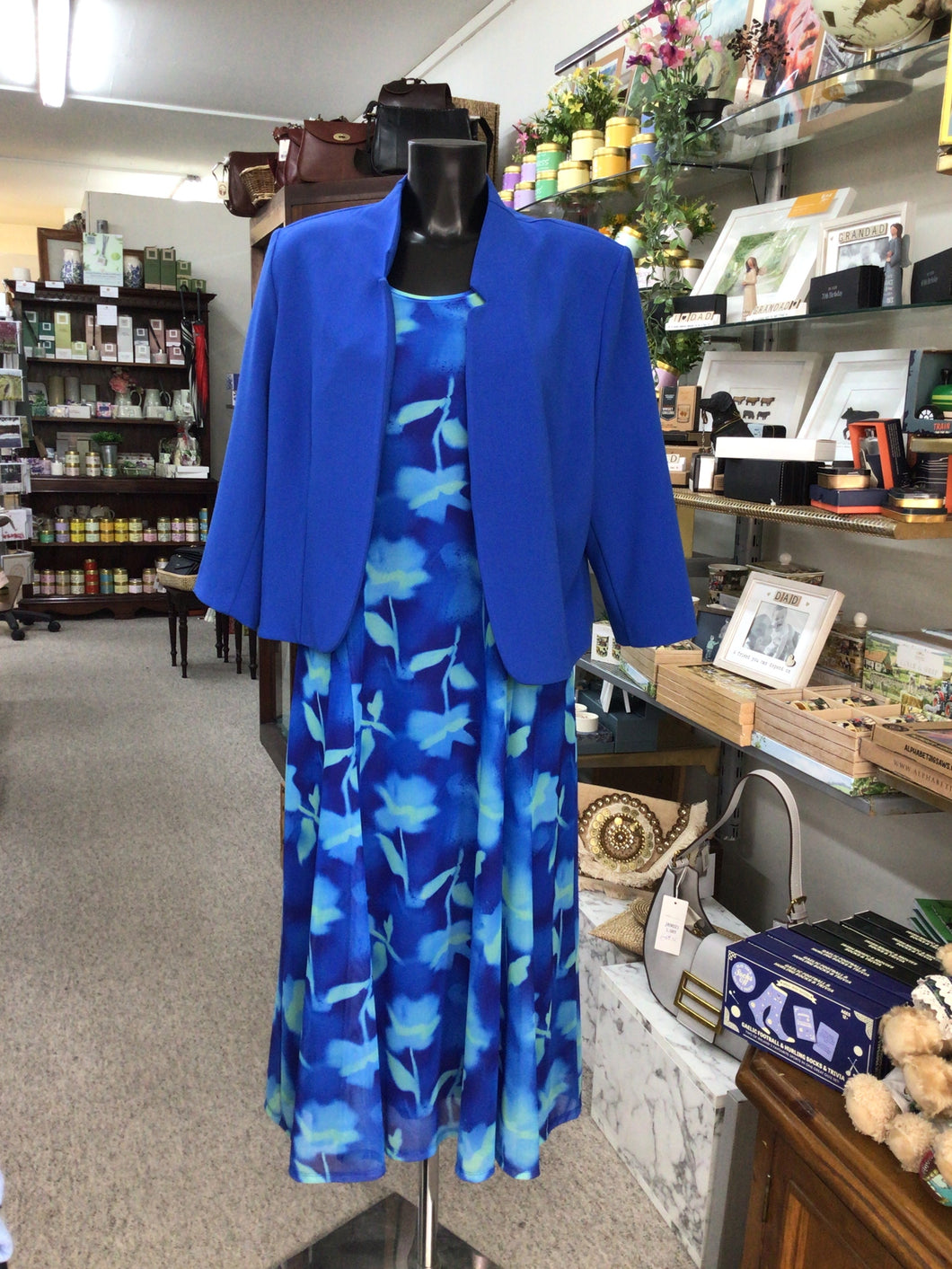 726- Royal Blue Dress & Jacket- Avalon