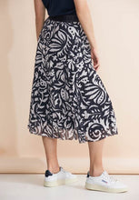 Load image into Gallery viewer, 361441- Navy/White Print Mesh Skirt - Street One