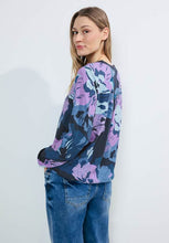 Load image into Gallery viewer, 344540- Lilac/Navy Print Blouse - Cecil