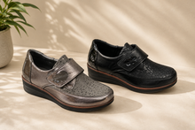 Load image into Gallery viewer, Pewter Strap Shoe