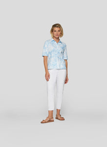 222352 - Blue Printed T-shirt- Rabe