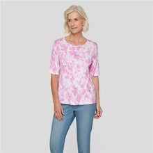 Load image into Gallery viewer, 122357 - Pink Floral Print T-shirt - Rabe
