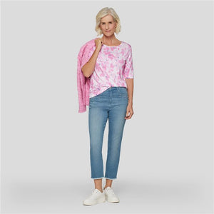 122357 - Pink Floral Print T-shirt - Rabe